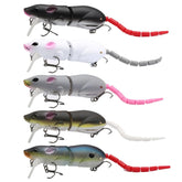 Five-color mouse fishing lure with treble hooks